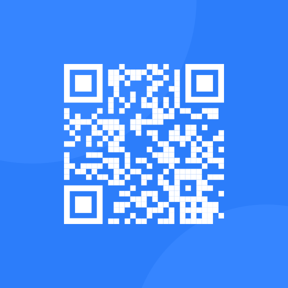 QR code which links to Front End Mentor